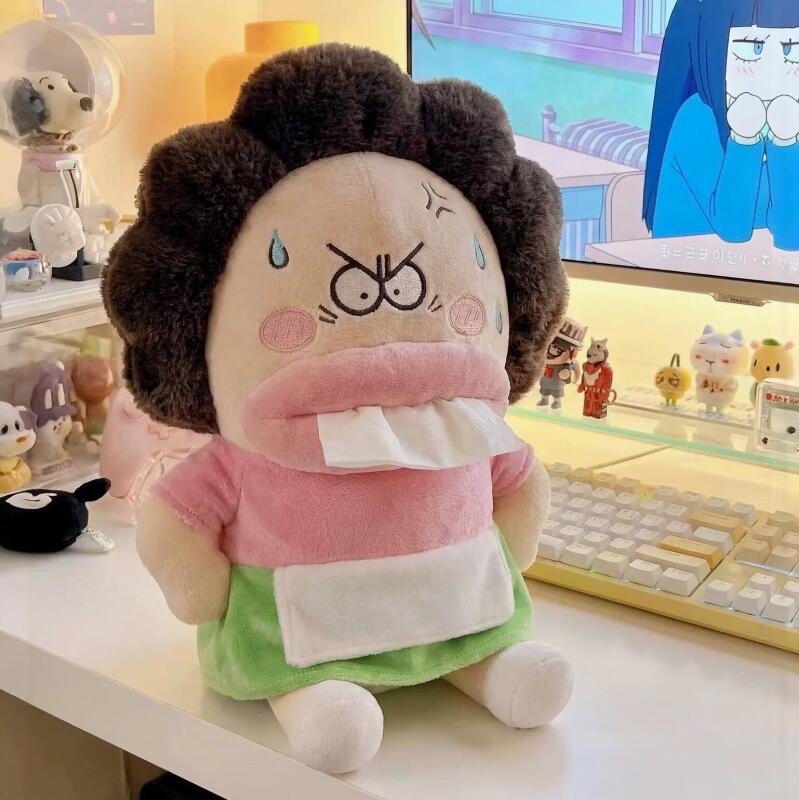 Home Office Or - ตุ๊กตากระดาษการ์ตูนคาวาอี้ อตาชิน'จิ ทาจิบานะ มิโดริ ของตกแต่งสร้างสรรค์ กล่องกระดาษสำหรับสำนักงาน
