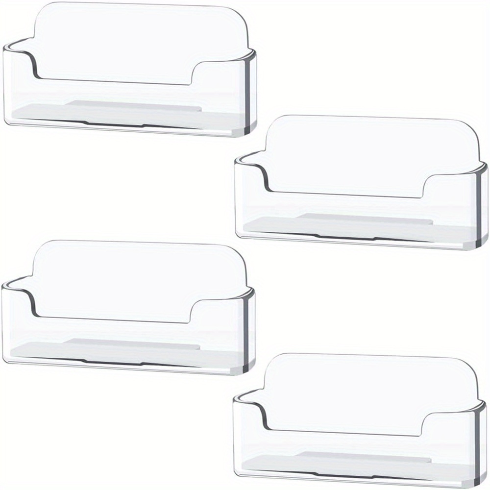 Document Holder Stand - 4 ชิ้น/8 ชิ้น/16 ชิ้นพลาสติกใสผู้ถือบัตรธุรกิจ, อะคริลิคนามบัตรสําหรับโต๊ะธุรกิจการ์ด