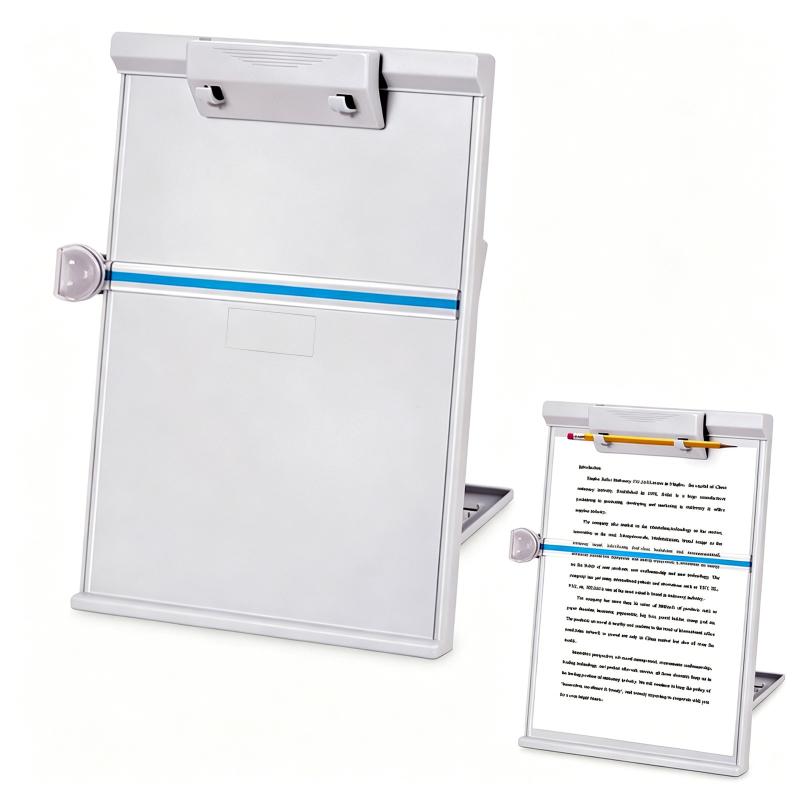 Document Holder Stand - ที่วางเอกสารแบบตั้งโต๊ะ A4 พร้อมคลิปปรับระดับได้ สำหรับอ่านเอกสารในสำนักงาน/โรงเรียน/บ้าน