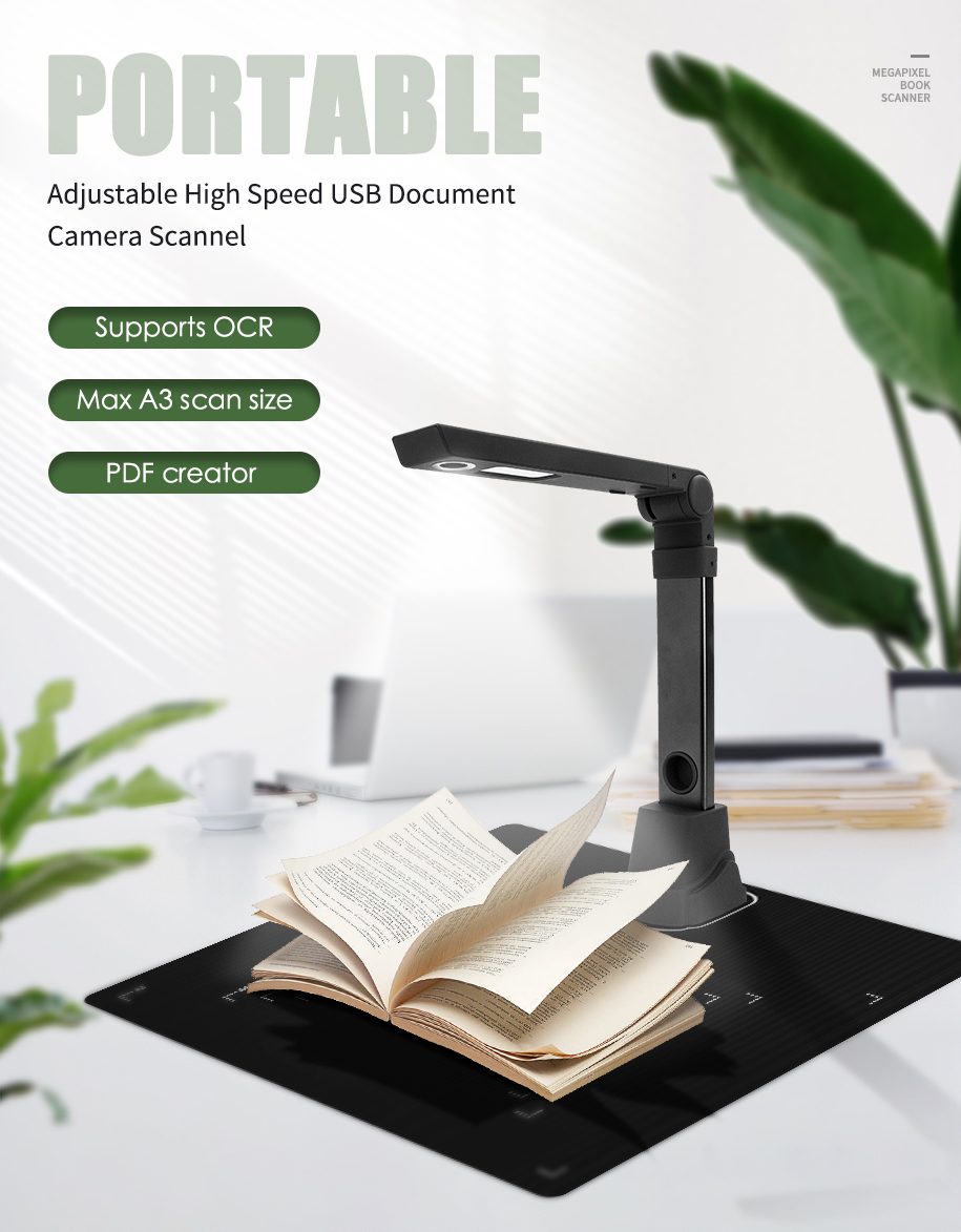เครื่องสแกนหนังสืออัตโนมัติควา - Document Scanner Portable บทวิจารณ์และราคา