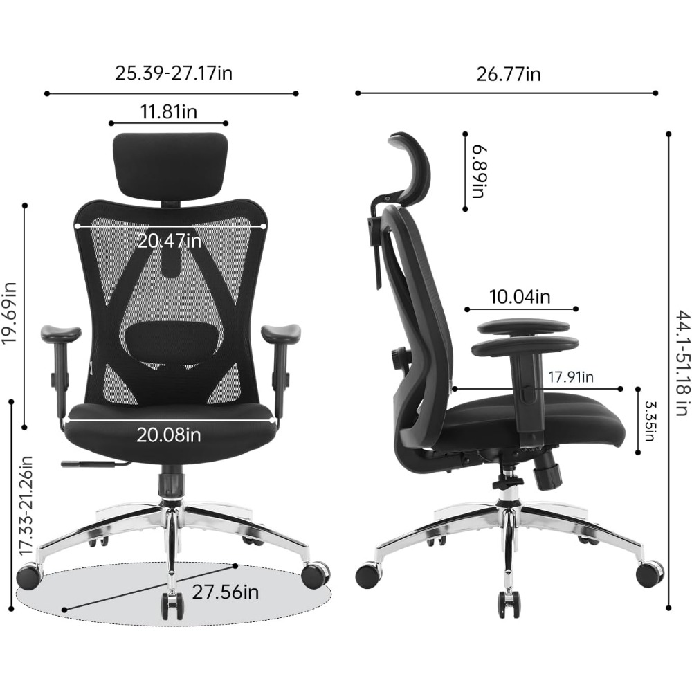 เก้าอี้สำนักงานตาข่ายตามหลักสร - Ergonomic Office Chair บทวิจารณ์และราคา