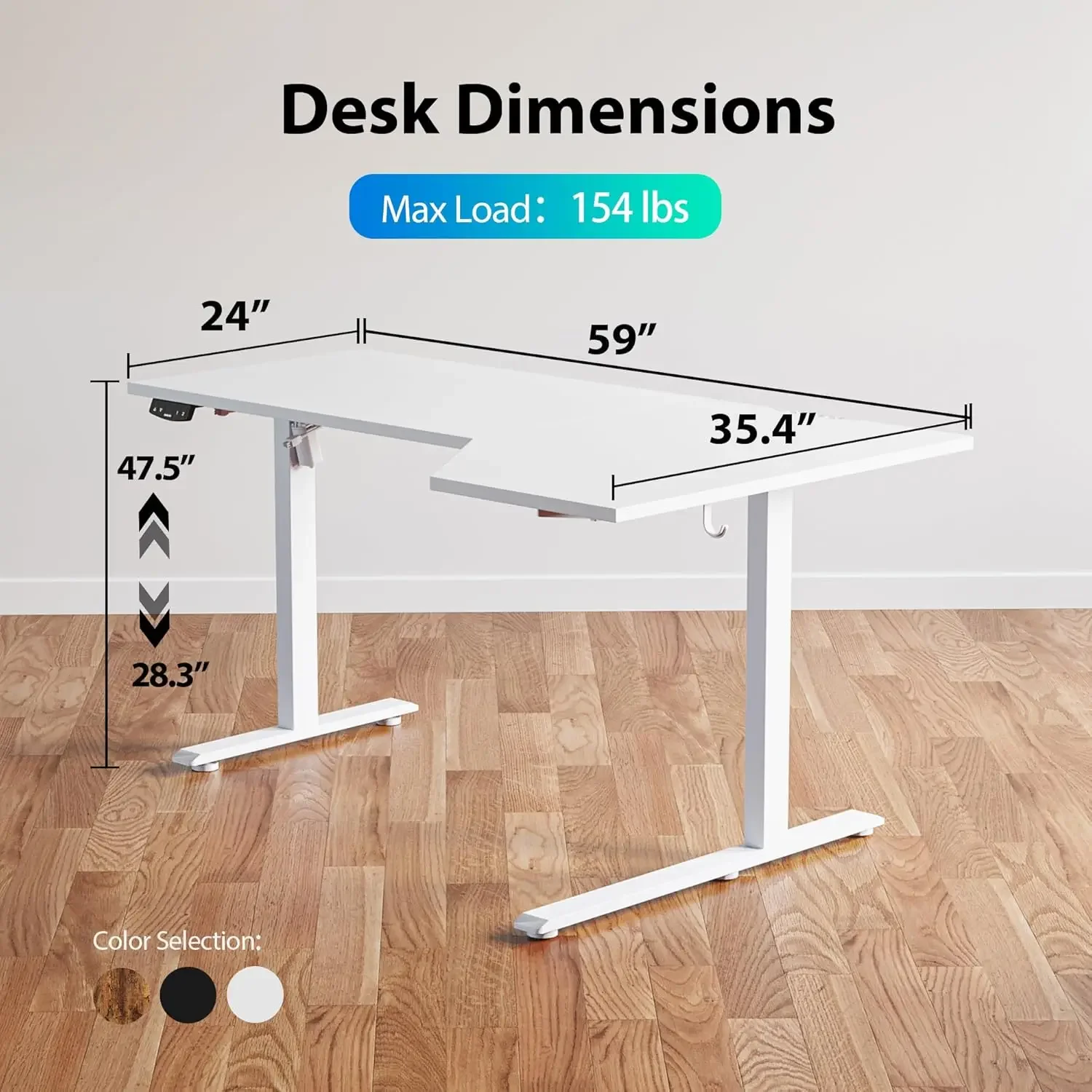 โต๊ะทำงานไฟฟ้ารูปตัว L ปรับระด - Home Office Work Table บทวิจารณ์และราคา