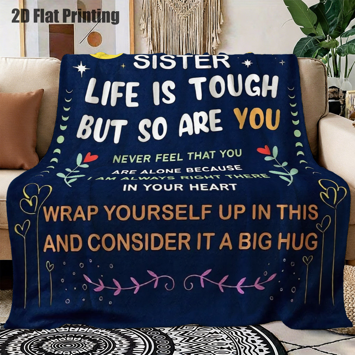 ผ้าห่มผ้าสักหลาดลายคำคมสร้างแร - Home Office Room Inspiration บทวิจารณ์และราคา