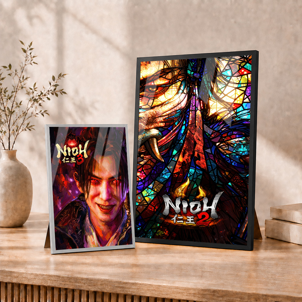 โปสเตอร์โลหะ Nioh พร้อมกรอบอะล - Home Office Room Inspiration บทวิจารณ์และราคา