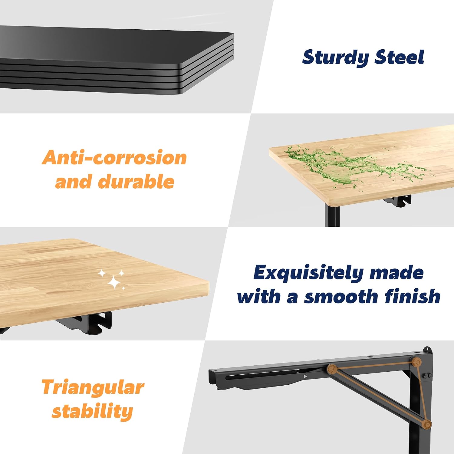โต๊ะทำงานแบบพับติดผนัง ทนทาน ร - Home Office Work Table บทวิจารณ์และราคา