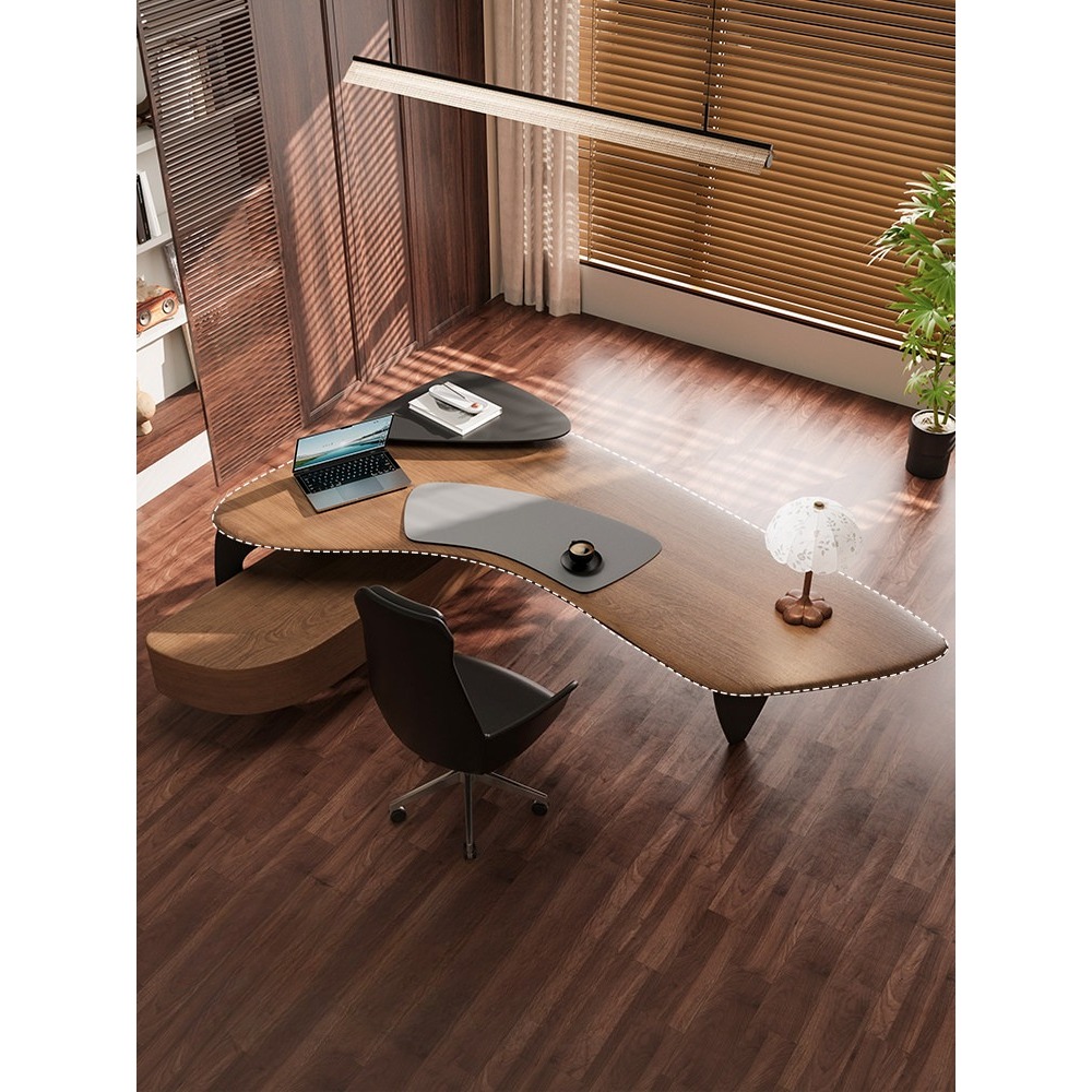 โต๊ะทำงานผู้บริหารไม้สนพรีเมีย - Home Office Work Table บทวิจารณ์และราคา