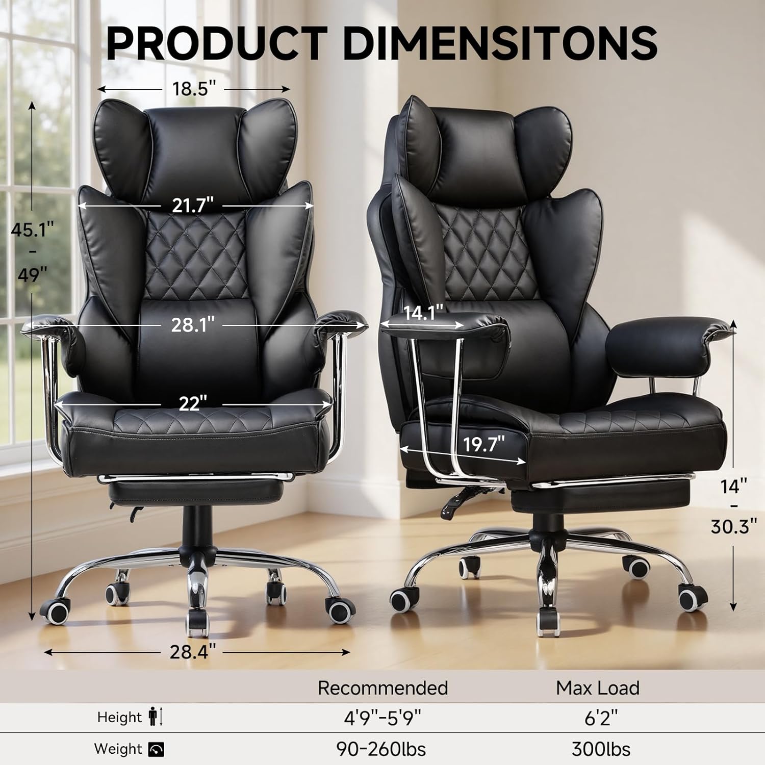 เก้าอี้สำนักงานขนาดใหญ่พิเศษพร - Ergonomic Office Chair บทวิจารณ์และราคา