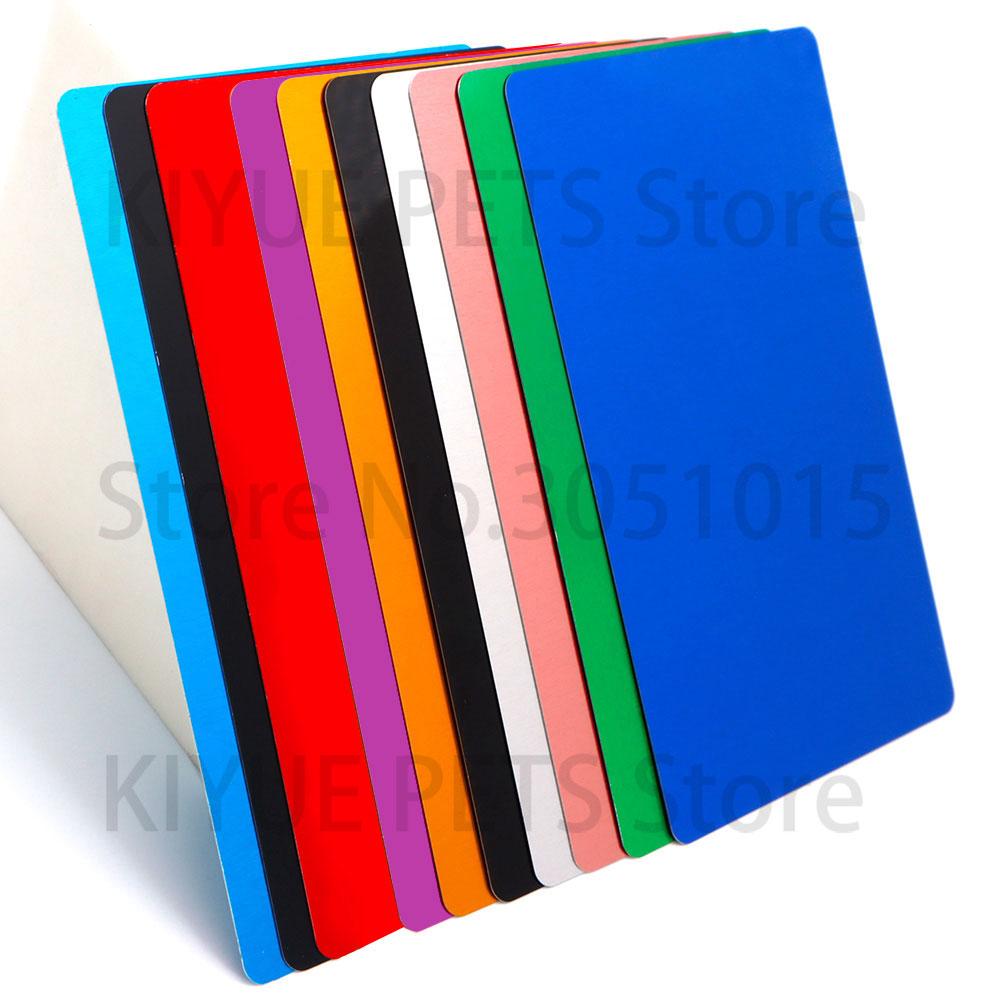 100PCS แบบพกพาโลหะนามบัตรอลูมิ - Home Office Logo บทวิจารณ์และราคา