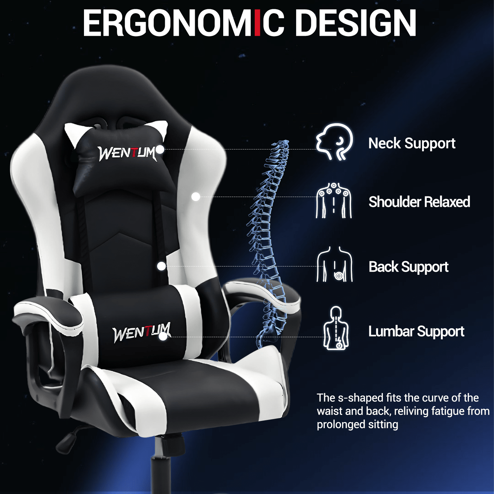 เก้าอี้เกมมิ่งตามหลักสรีรศาสตร - Ergonomic Office Chair บทวิจารณ์และราคา